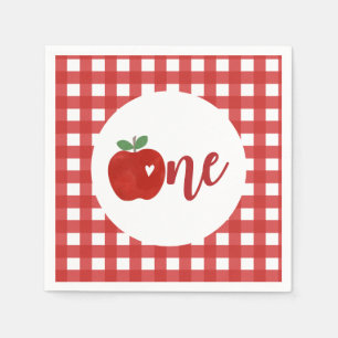 Serviette En Papier Serviettes pour le premier anniversaire de Apple o