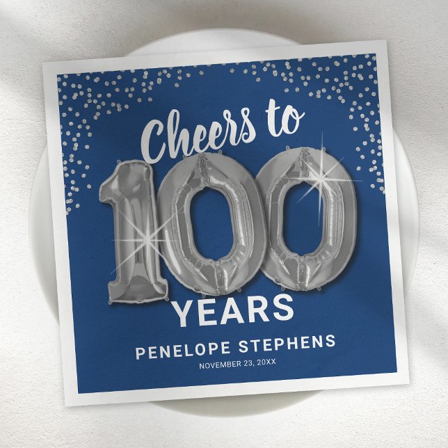 Serviette En Papier Serviettes pour les 100 ans (Créateur téléchargé)