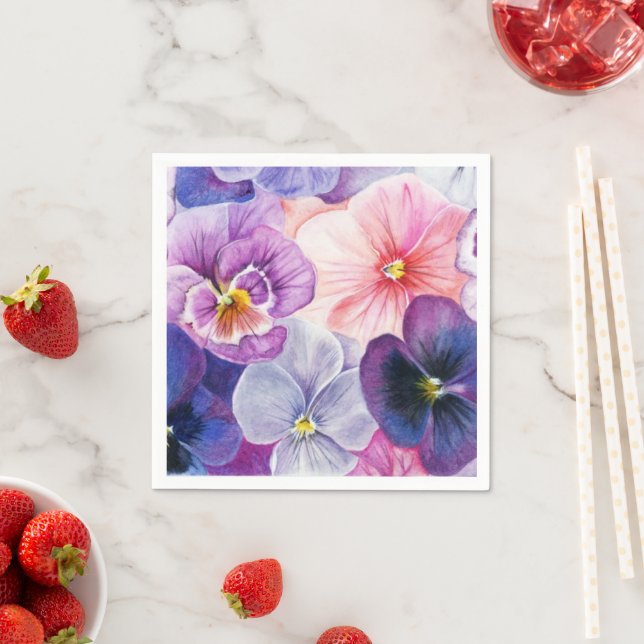 Serviette En Papier Serviettes pour Pâques ou le printemps ! (En situation)
