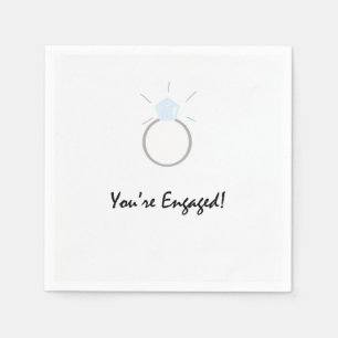 Serviette En Papier Serviettes pour partie de fiançailles