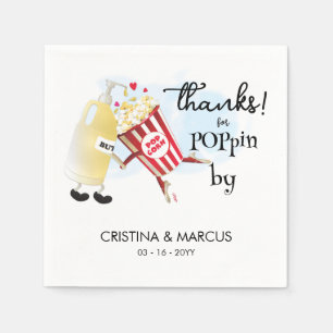 Serviette En Papier  Serviettes pour popcorn Merci d'être passé