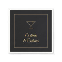 Serviettes pour soirée Halloween Cocktails & Costu