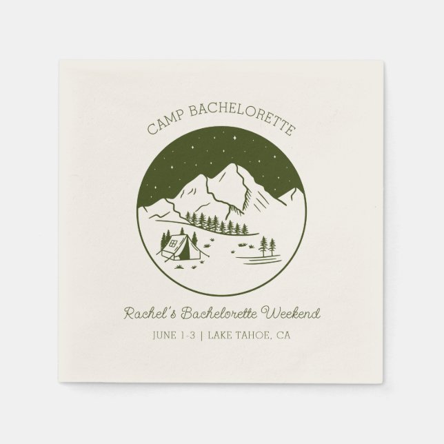 Serviette En Papier Serviettes pour thème de fête de bachelorette de c (Devant)