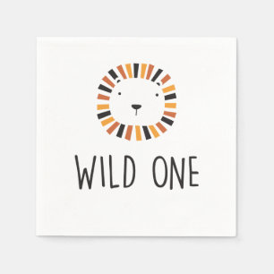 Serviette En Papier Serviettes premier anniversaire Lion fou