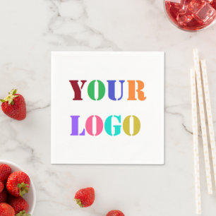 Serviette En Papier Serviettes promotionnelles d'entreprise avec logo