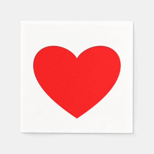 Serviette En Papier Serviettes Red Heart (Devant)