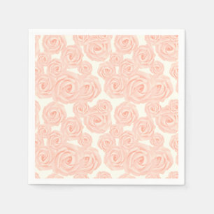 Serviette En Papier Serviettes rétro pour desserts avec roses en glaça