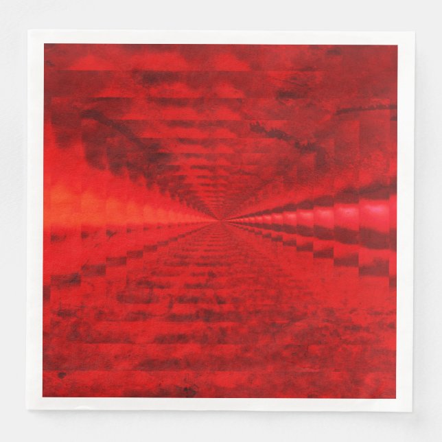 Serviette En Papier Serviettes rouge vif (Devant)