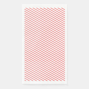 Serviette En Papier Serviettes rouges et blanches