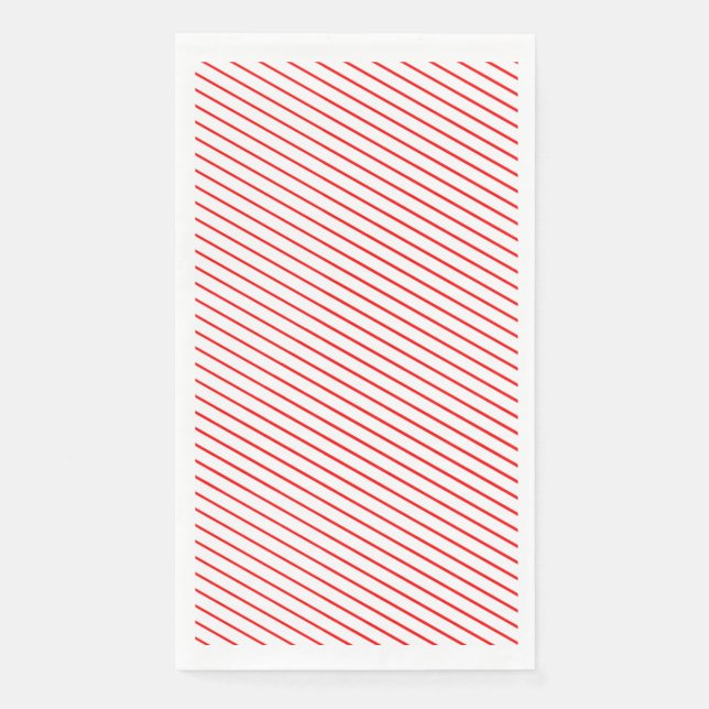 Serviette En Papier Serviettes rouges et blanches (Devant)