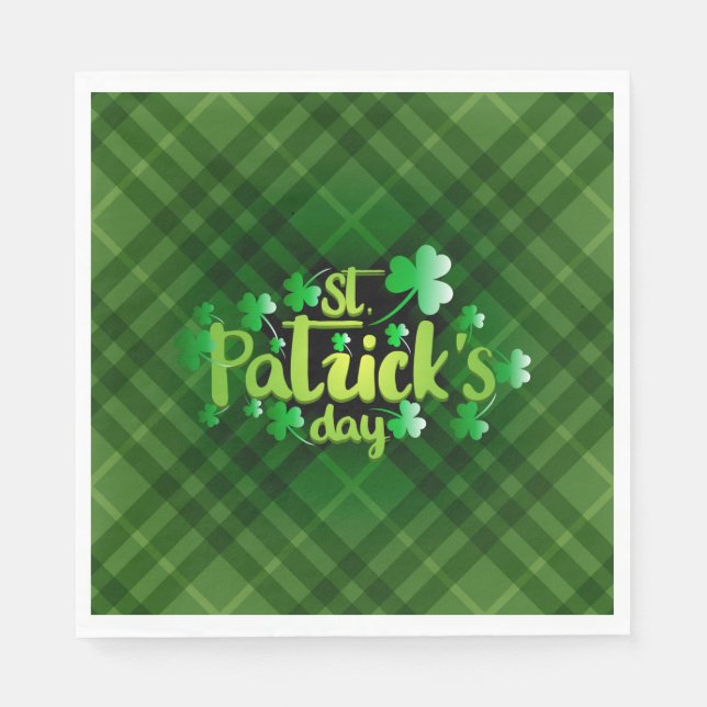 Serviette En Papier Serviettes Saint Patrick (Devant)