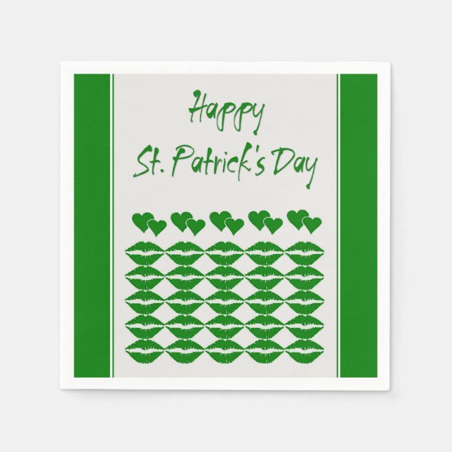 Serviette En Papier Serviettes Saint Patrick (Devant)