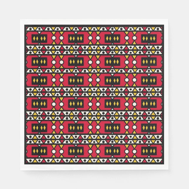Serviette En Papier Serviettes Samakaka (Africaine, Motif angolaise) (Devant)