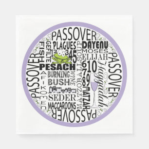 Serviette En Papier Serviettes standard Passover "Dayenu & more"