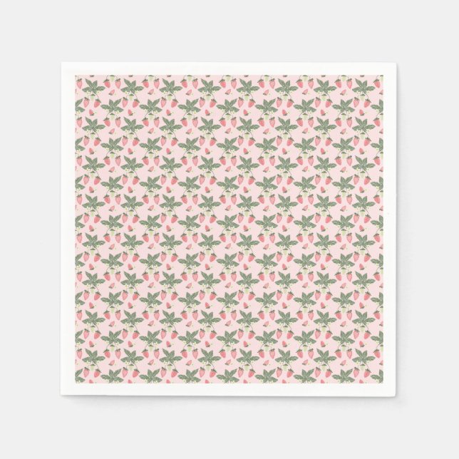 Serviette En Papier Serviettes Strawberry Fields (Devant)