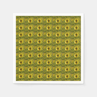 Serviette En Papier Serviettes Sunflower en papier brillant