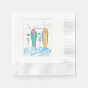 Serviette En Papier Serviettes Surfs Up