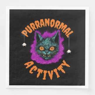 Serviette En Papier 🕷️ Serviettes surnaturelles félin 🐾