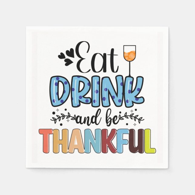 Serviette En Papier Serviettes Thanksgiving (Devant)