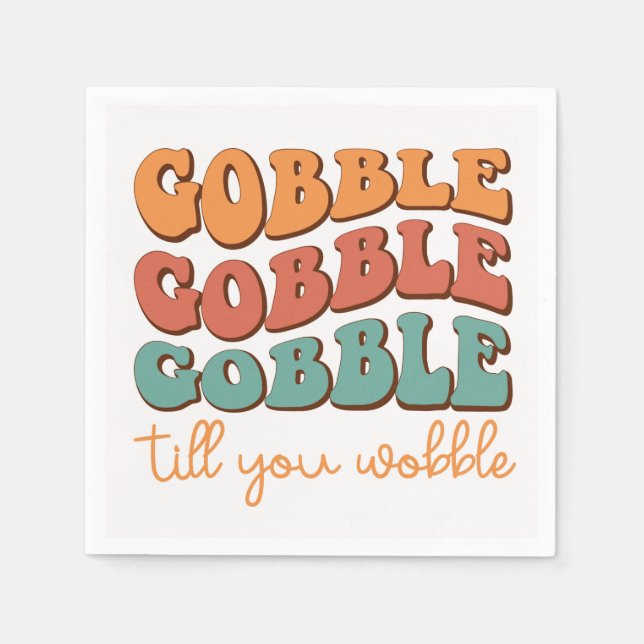 Serviette En Papier Serviettes Thanksgiving (Devant)