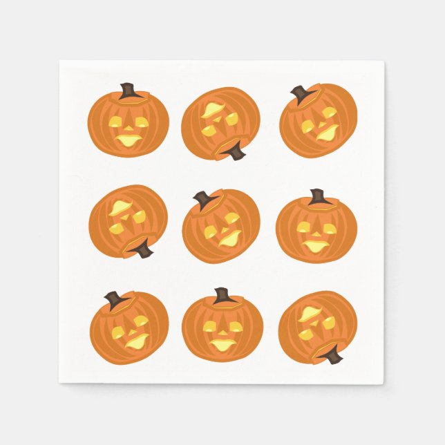 Serviette En Papier Serviettes thème Joyeux Halloween (Devant)