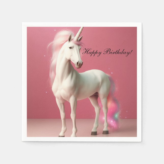 Serviette En Papier serviettes Unicorne (Devant)