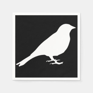 Serviette En Papier Serviettes White Bird
