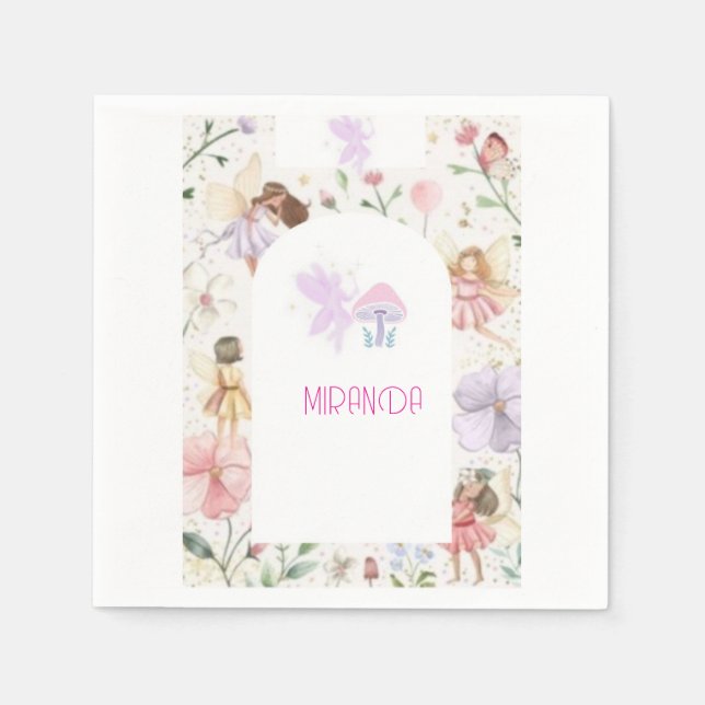 Serviette En Papier Servilletas Personalizadas para Fiesta de Cumpleañ (Devant)