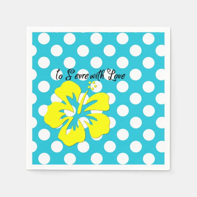 Serviette En Papier Servir avec Love Polka Dot Party Papier Napkin (Devant)