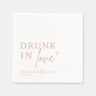 Serviette En Papier Servir Dans L'Amour Dusty Pink Serviettes Personna