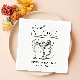 Serviette En Papier Servir En Amour Serviettes De Mariage De Plage Per