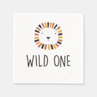 Servir un lion premier anniversaire Napkins