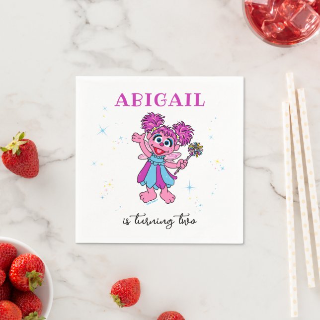 Serviette En Papier Sesame Street Abby Cadabby Sparkles Birthday (En situation)