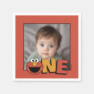 Serviette En Papier Sesame Street   Elmo - Serviettes pour le premier 