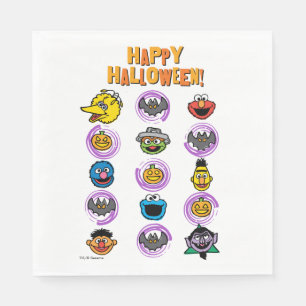 Serviette En Papier Sesame Street Pals - Happy Halloween !
