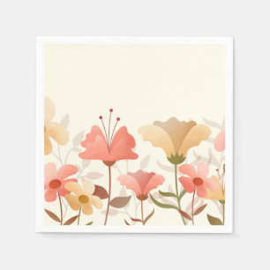 Serviette En Papier Set de table papier Festive Spring Flowers
