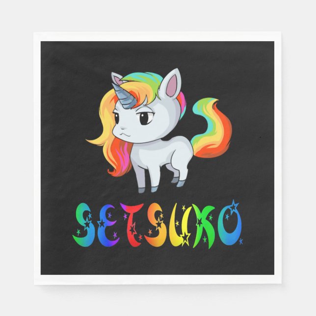 Serviette En Papier Setsuko Licorne (Devant)