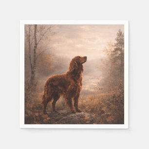 Serviette En Papier Setter irlandais
