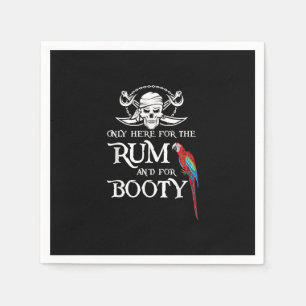 Serviette En Papier Seulement Ici Rhum Et Botte Pirate & Parrot Pirate
