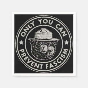 Serviette En Papier Seulement vous pouvez prévenir le fascisme Vintage