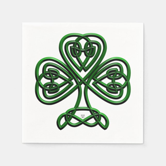 Serviette En Papier Shamrock (Devant)