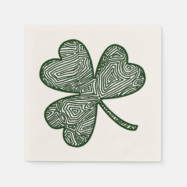 Serviette En Papier Shamrock (Devant)