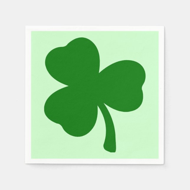 SERVIETTE EN PAPIER SHAMROCK 1 (Devant)
