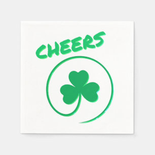 Serviette En Papier Shamrock de Clover Jour de la Saint Patrick vert i