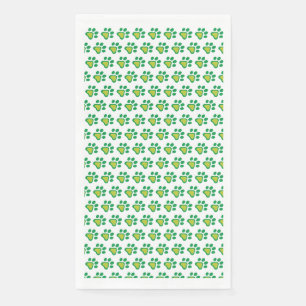 Serviette En Papier Shamrock de Dog Paw  Saint-Patrick's Day