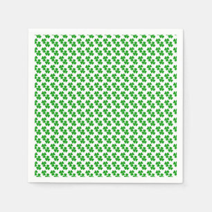 Serviette En Papier Shamrock Petits trèfles 3 feuilles