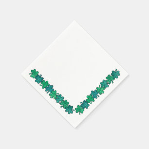 Serviette En Papier Shamrock - serviettes de papier