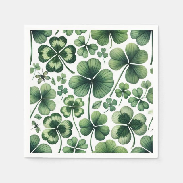 Serviette En Papier Shamrock Shuffle (Devant)