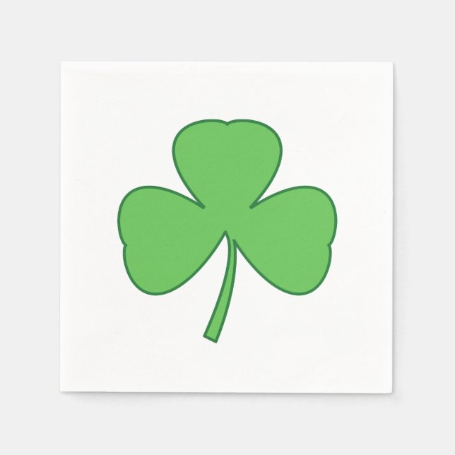 Serviette En Papier Shamrock St. Patrick's Day Party Napkins (Devant)