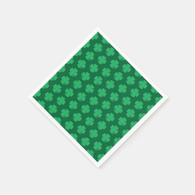Serviette En Papier Shamrock, symbole de la Saint-Patrick, (Coin)